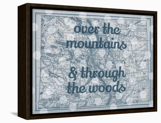 Over the Mountains & Through the Woods - 1890, United States, Colorado, North America, Colorado Map-null-Framed Premier Image Canvas