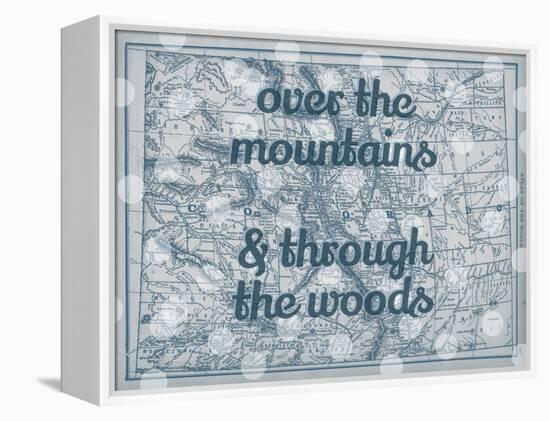 Over the Mountains & Through the Woods - 1890, United States, Colorado, North America, Colorado Map-null-Framed Premier Image Canvas