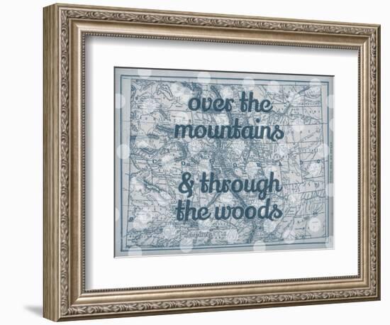 Over the Mountains & Through the Woods - 1890, United States, Colorado, North America, Colorado Map-null-Framed Premium Giclee Print