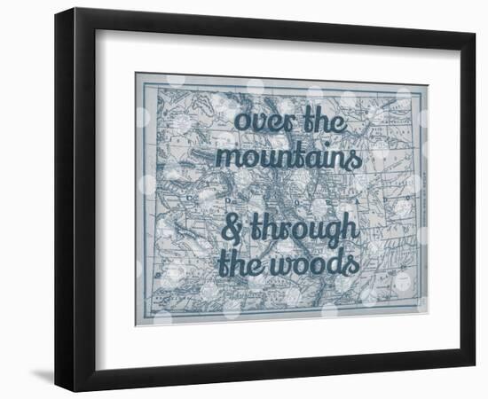 Over the Mountains & Through the Woods - 1890, United States, Colorado, North America, Colorado Map-null-Framed Premium Giclee Print