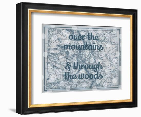 Over the Mountains & Through the Woods - 1890, United States, Colorado, North America, Colorado Map-null-Framed Premium Giclee Print