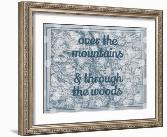 Over the Mountains & Through the Woods - 1890, United States, Colorado, North America, Colorado Map-null-Framed Giclee Print