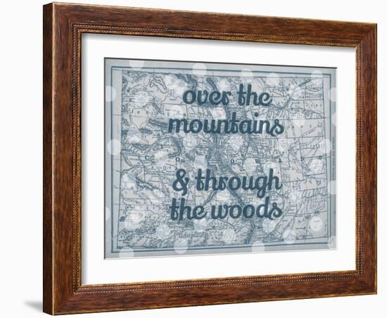 Over the Mountains & Through the Woods - 1890, United States, Colorado, North America, Colorado Map-null-Framed Giclee Print