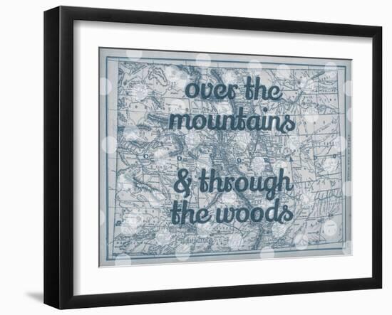 Over the Mountains & Through the Woods - 1890, United States, Colorado, North America, Colorado Map-null-Framed Giclee Print