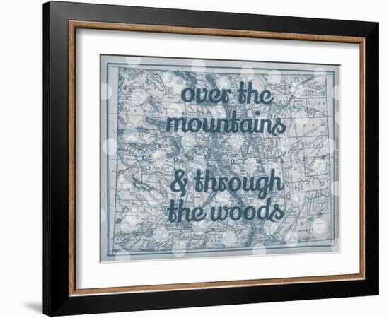 Over the Mountains & Through the Woods - 1890, United States, Colorado, North America, Colorado Map-null-Framed Giclee Print