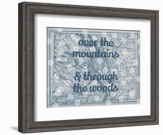 Over the Mountains & Through the Woods - 1890, United States, Colorado, North America, Colorado Map-null-Framed Giclee Print