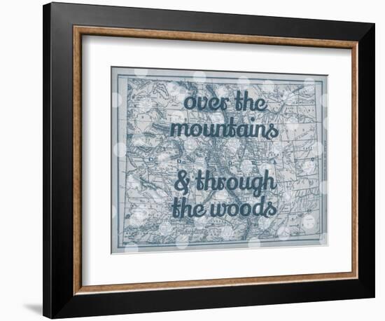 Over the Mountains & Through the Woods - 1890, United States, Colorado, North America, Colorado Map-null-Framed Giclee Print