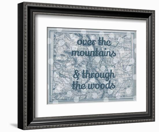 Over the Mountains & Through the Woods - 1890, United States, Colorado, North America, Colorado Map-null-Framed Giclee Print