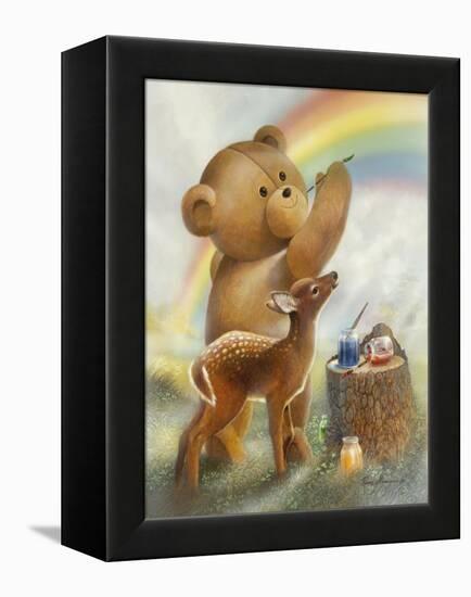 Over the Rainbow-Ruane Manning-Framed Stretched Canvas