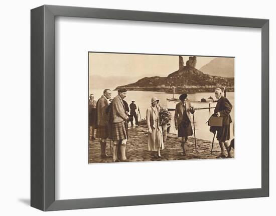 'Over the Sea to Skye' - landing in Skye from the yacht 'Golden Hind', 1933 (1937)-Unknown-Framed Photographic Print