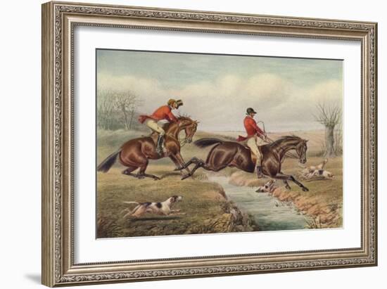 'Over the Stream', c1800, (1922)-Henry Thomas Alken-Framed Giclee Print