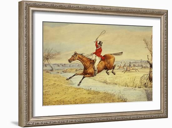 Over the Stream-Henry Thomas Alken-Framed Giclee Print