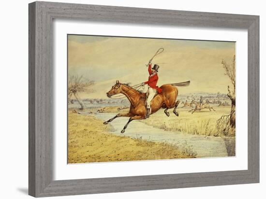 Over the Stream-Henry Thomas Alken-Framed Giclee Print