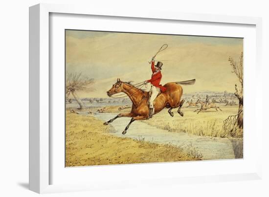 Over the Stream-Henry Thomas Alken-Framed Giclee Print