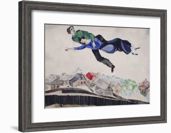 Over The Town-Marc Chagall-Framed Art Print