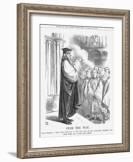 Over the Way, 1866-John Tenniel-Framed Giclee Print