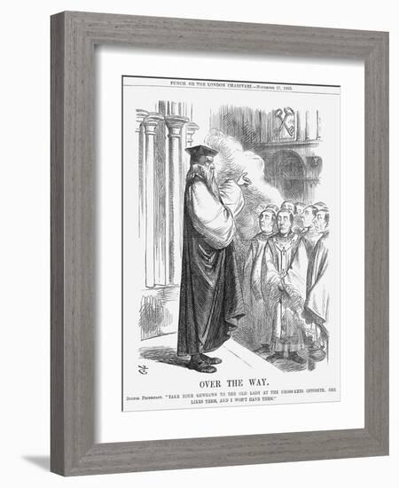 Over the Way, 1866-John Tenniel-Framed Giclee Print