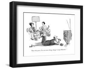 "Over the years, I've seen most things change--except Malcolm." - New Yorker Cartoon-James Mulligan-Framed Premium Giclee Print