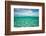 Over Under, half water half land, Clouds over the Pacific Ocean, Bora Bora, Society Islands, Fre...-Panoramic Images-Framed Photographic Print