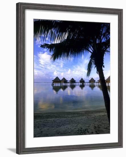 Over Water Bungalows, Rangiroa, French Polynesia-Michael DeFreitas-Framed Photographic Print