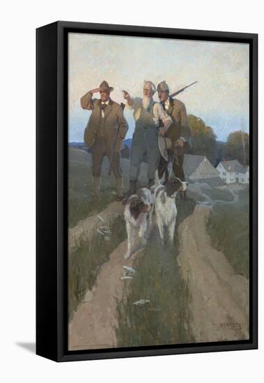 Over Yonder, 1909 (Oil on Canvas)-Newell Convers Wyeth-Framed Premier Image Canvas