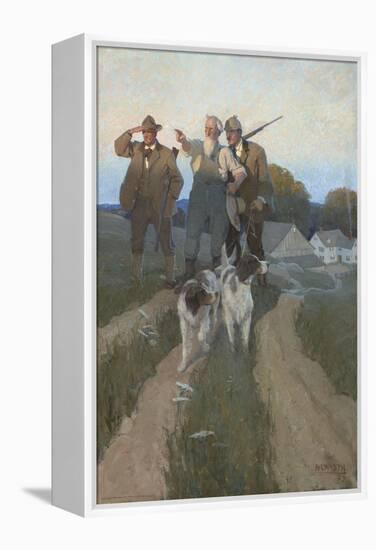 Over Yonder, 1909 (Oil on Canvas)-Newell Convers Wyeth-Framed Premier Image Canvas