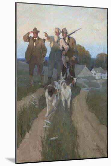 Over Yonder, 1909 (Oil on Canvas)-Newell Convers Wyeth-Mounted Giclee Print