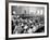 Overall of Courtroom During Trial of Two White Men for the Murder of Black Teenager Emmett Till-Ed Clark-Framed Photographic Print
