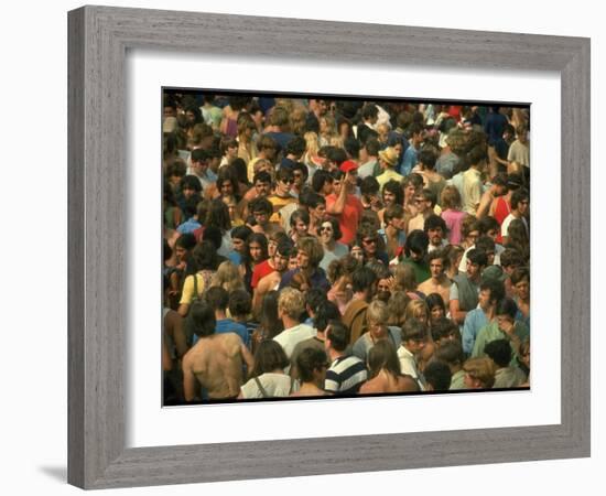 Overall of the Huge Crowd, During the Woodstock Music and Art Fair-John Dominis-Framed Photographic Print