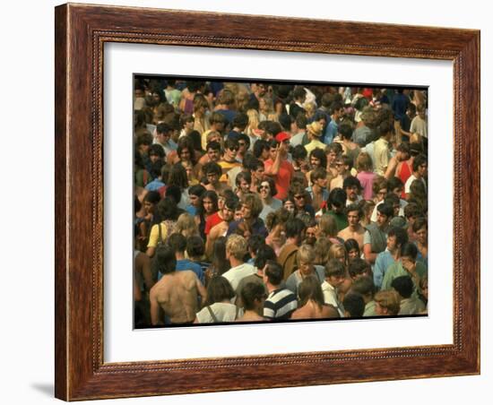 Overall of the Huge Crowd, During the Woodstock Music and Art Fair-John Dominis-Framed Photographic Print