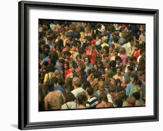 Overall of the Huge Crowd, During the Woodstock Music and Art Fair-John Dominis-Framed Photographic Print