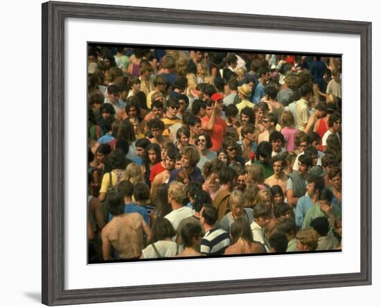 Overall of the Huge Crowd, During the Woodstock Music and Art Fair-John Dominis-Framed Photographic Print