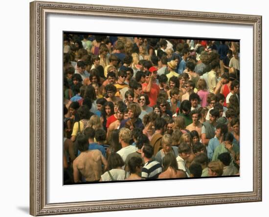 Overall of the Huge Crowd, During the Woodstock Music and Art Fair-John Dominis-Framed Photographic Print