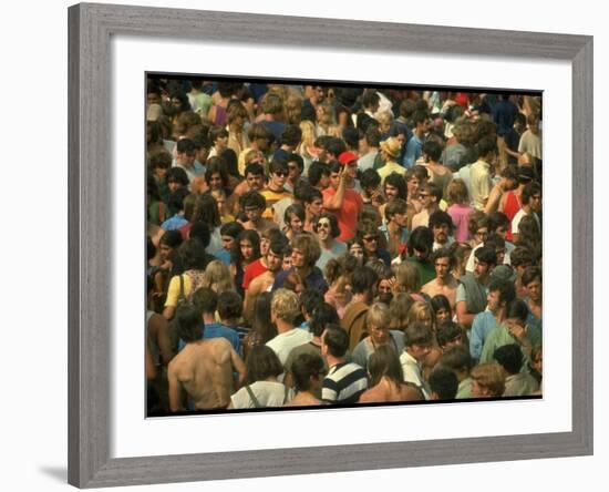 Overall of the Huge Crowd, During the Woodstock Music and Art Fair-John Dominis-Framed Photographic Print