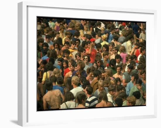 Overall of the Huge Crowd, During the Woodstock Music and Art Fair-John Dominis-Framed Photographic Print