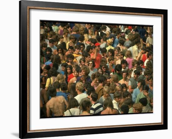 Overall of the Huge Crowd, During the Woodstock Music and Art Fair-John Dominis-Framed Photographic Print