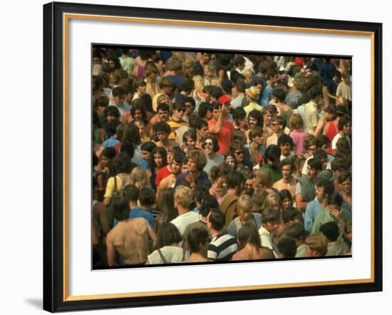 Overall of the Huge Crowd, During the Woodstock Music and Art Fair-John Dominis-Framed Photographic Print