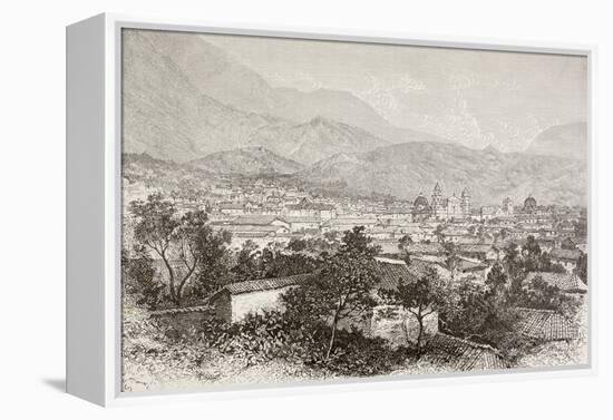 Overall View of Bogota, Colombia-English School-Framed Premier Image Canvas