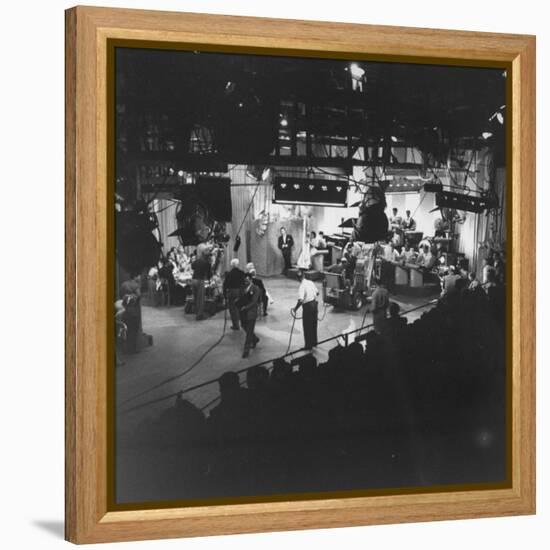 Overall View of Production Scene from TV Series "I Love Lucy," Showing the Nightclub-Loomis Dean-Framed Premier Image Canvas