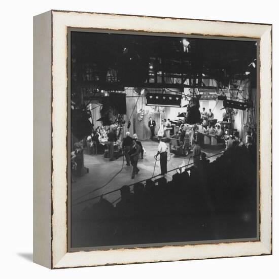 Overall View of Production Scene from TV Series "I Love Lucy," Showing the Nightclub-Loomis Dean-Framed Premier Image Canvas