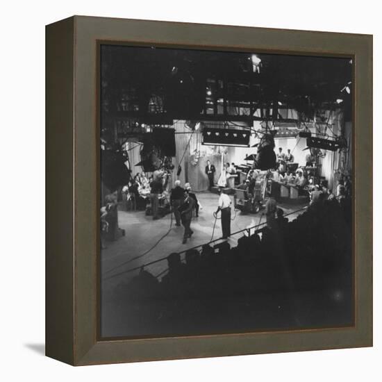 Overall View of Production Scene from TV Series "I Love Lucy," Showing the Nightclub-Loomis Dean-Framed Premier Image Canvas