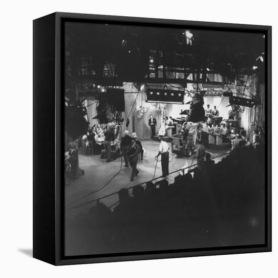 Overall View of Production Scene from TV Series "I Love Lucy," Showing the Nightclub-Loomis Dean-Framed Premier Image Canvas