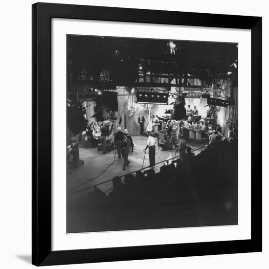 Overall View of Production Scene from TV Series "I Love Lucy," Showing the Nightclub-Loomis Dean-Framed Premium Photographic Print