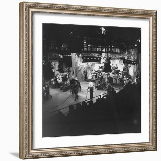 Overall View of Production Scene from TV Series "I Love Lucy," Showing the Nightclub-Loomis Dean-Framed Photographic Print