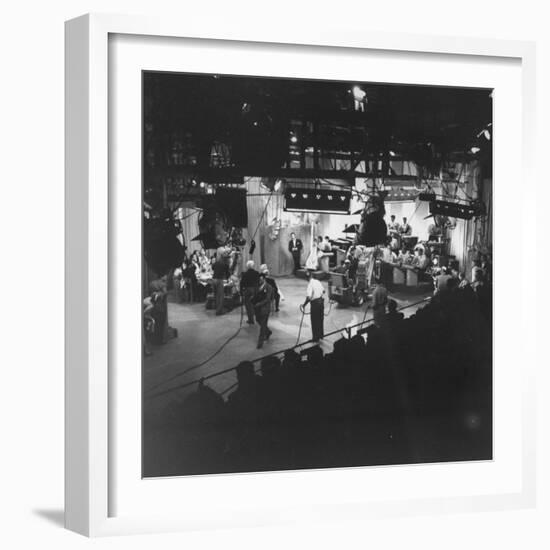 Overall View of Production Scene from TV Series "I Love Lucy," Showing the Nightclub-Loomis Dean-Framed Photographic Print