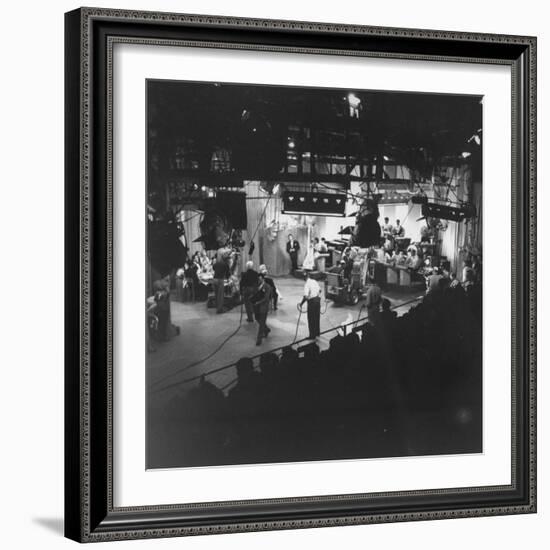 Overall View of Production Scene from TV Series "I Love Lucy," Showing the Nightclub-Loomis Dean-Framed Photographic Print