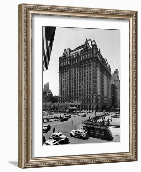 Overall View of the Plaza Hotel-Dmitri Kessel-Framed Photographic Print