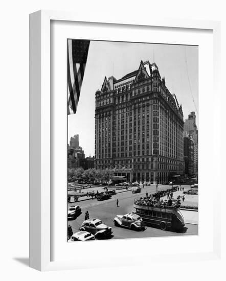 Overall View of the Plaza Hotel-Dmitri Kessel-Framed Photographic Print