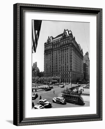 Overall View of the Plaza Hotel-Dmitri Kessel-Framed Photographic Print