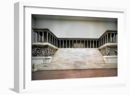 Overall View of the Zeus Altar, Erected circa 180 BCE, at Pergamon, Hellenistic-null-Framed Giclee Print